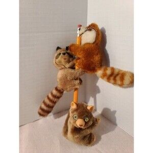 Vintage Lot Of 3 Vintage 1980s Lemur Pencil Hugger Clip On Toppers